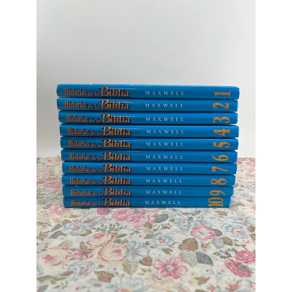 Las Bellas Historias de la Biblia Arthur Maxwell 10 Vol Set Spanish HC 2009